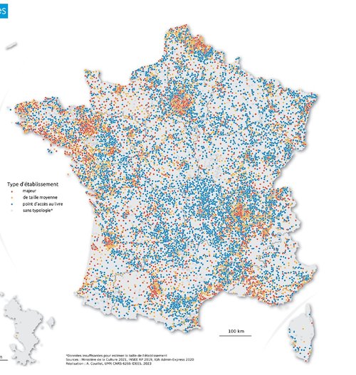 Couverture du territoire en  bibliothèques